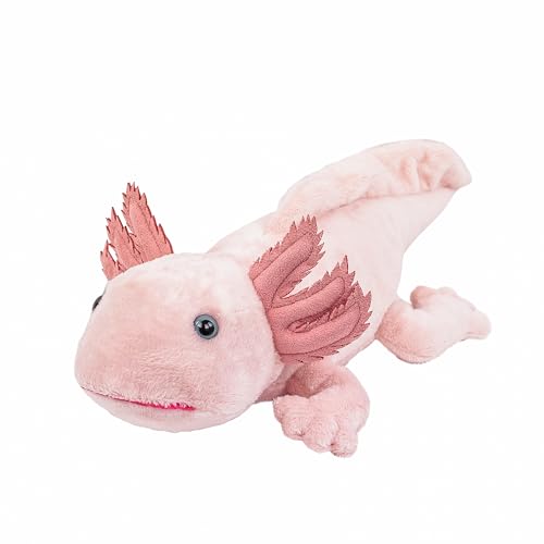 Teddys Rothenburg Kuscheltier Axolotl rosa 30 cm liegend Plüschtier Plüschaxolotl von Teddys Rothenburg