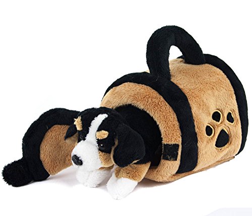 Teddys Rothenburg Kuscheltier Berner Sennenhund in Hundehütte 15 cm braun/schwarz/weiß Plüschhund Stoffhund von Teddys Rothenburg