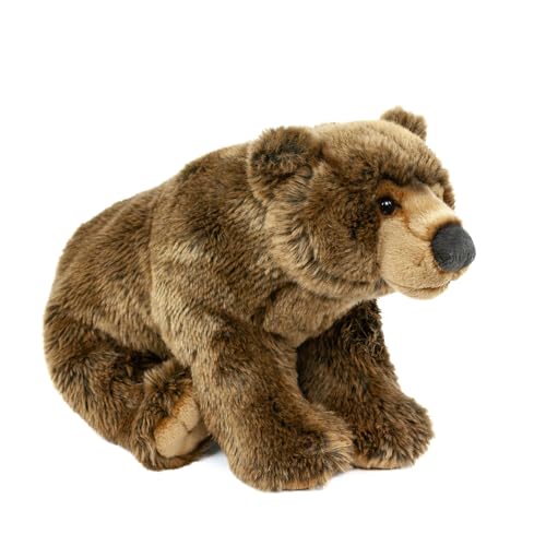 Teddys Rothenburg Kuscheltier Braunbär Grizzlybär Dunkelbraun 40 cm stehend Plüschbraunbär Plüschtier von Teddys Rothenburg