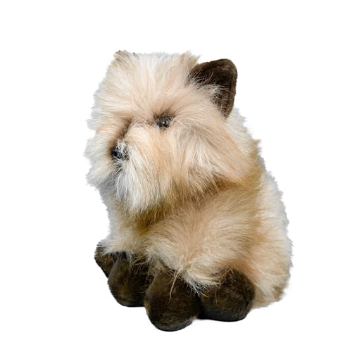 Teddys Rothenburg Kuscheltier Cairn Terrier braun sitzend 30 cm Plüschhund Plüschtier von Teddys Rothenburg