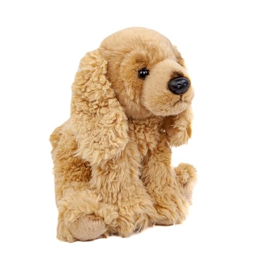 Teddys Rothenburg Kuscheltier Hund Cocker Spaniel 28 cm sitzend goldblond Plüschtier Stofftier Plüschhund Stoffhund von Teddys Rothenburg