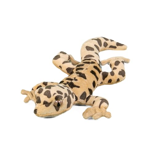 Teddys Rothenburg Kuscheltier Leopardgecko beige/braun 27 cm Plüschgecko Plüschtier von Teddys Rothenburg