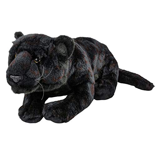 Teddys Rothenburg Kuscheltier Panther schwarz liegend 45 cm (ohne Schwanz) Uni-Toys von Teddys Rothenburg