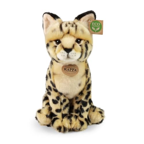 Teddys Rothenburg Kuscheltier Serval Katze sitzend 30 cm Plüschserval Plüschtier von Teddys Rothenburg