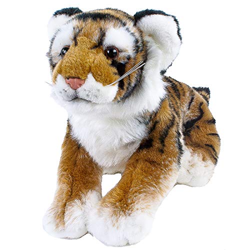 Teddys Rothenburg Kuscheltier Tiger Simber 45 cm liegend braun/schwarz/weiß Plüschtiger by Uni-Toys von Teddys Rothenburg