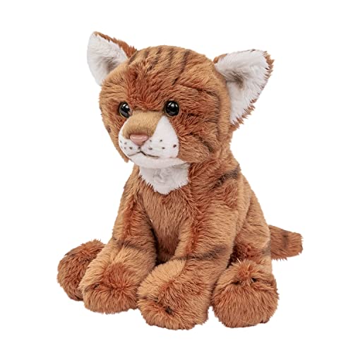 Teddys Rothenburg Plüschtier Katze 14 cm sitzend rot-getigert Kuscheltier Plüschkatze von Teddys Rothenburg