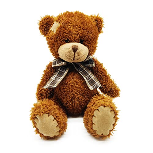 Teddys Rothenburg Teddybär braun mit Flicken 25 cm Plüschteddybär von Teddys Rothenburg