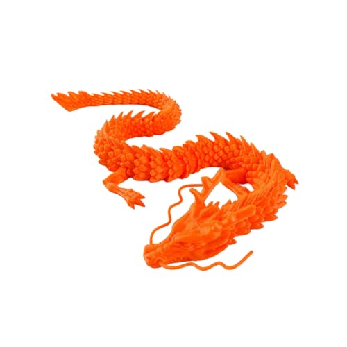 Tedious 3D Gedruckte Drachen Ornamente | 30 cm bewegliches Drachenspielzeug | Dekorationen zum Jahr des Drachen 2024 | 3D-gedrucktes Drachenfiguren-Spielzeug für Aquarium-Dekorationen, Zubehör von Tedious