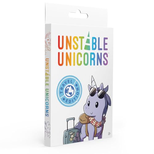 TeeTurtle , Unstable Unicorns Travel Edition , Card Game , Ages 14+ , 2-4 Players , 30-45 Minutes Playing Time von Unstable Games