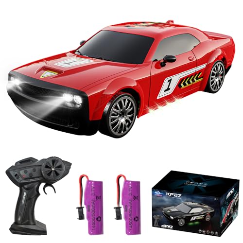 Teeggi RC Drift Car 1:20 Ferngesteuertes Auto für Kinder Junge, 2,4Ghz Racing Cars mit LED-Lichtern, 15km/h 4WD Ferngesteuertes Rennauto Spielzeug Geschenk von Teeggi