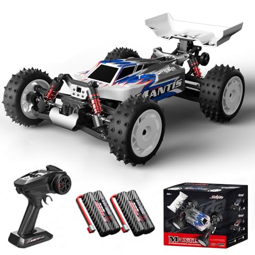 Teeggi S911 PRO 1:16 Ferngesteuertes Auto,70 km/h RC Hohe Geschwindigkeit Drift Rennauto,2.4GHz Bürstenloser Motor 4WD Off Road Race Buggy für Erwachsene,2 Batterien(Blau) von Teeggi