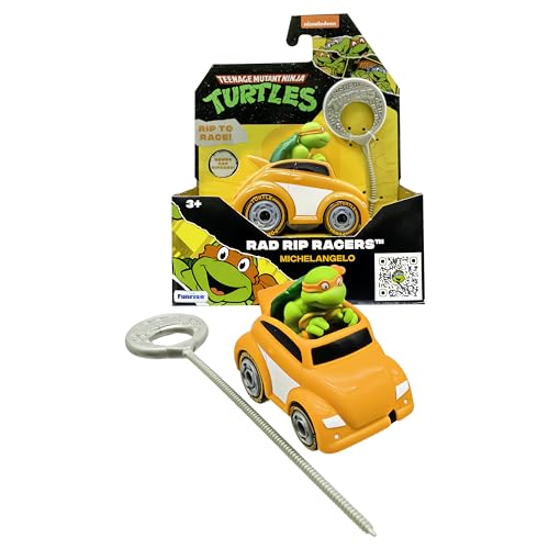 Teenage Mutant Ninja Turtles TMNT Michelangelo | Rad Rip Racers, Actionfahrzeug, Klassische Ausgabe, Spielzeug und Geschenke für Kinder ab 3 Jahren von TEENAGE MUTANT NINJA