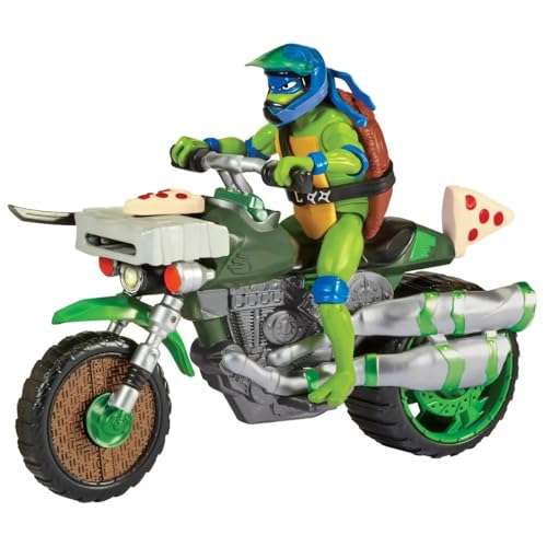 Teenage Mutant Ninja Turtles 83431CO Mutant Mayhem Ninja Kick Cycle mit exklusiver Leonardo Figur Jungen von 4 bis 7 Jahren und TMNT Fans von TEENAGE MUTANT NINJA