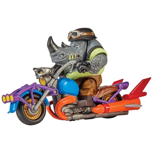 TEENAGE MUTANT NINJA Turtles 83447 Mutant Mayhem Chopper Cycle mit exklusiver Rocksteady Figur Jungen von 4 bis 7 Jahren und TMNT-Fans von TEENAGE MUTANT NINJA