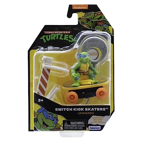 Teenage Mutant Ninja Turtles TMNT Leonardo Mutant Mayhem Switch Kick Skater, Blau, Spielzeug und Geschenke für Kinder ab 3 Jahren von TEENAGE MUTANT NINJA