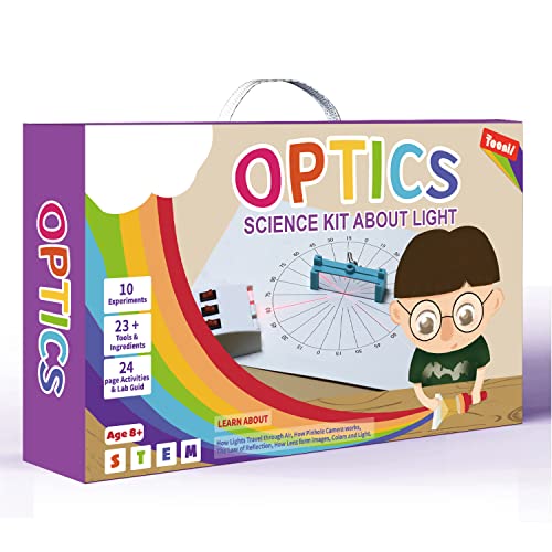 Teenii Optics Science Kit sur l'expérience lumineuse Pour Les Enfants, STEM Physics Lab Set Étudiants Jouets éducatifs Cadeau d'anniversaire Pour garçons Filles de 8 à 16 ans von Teenii