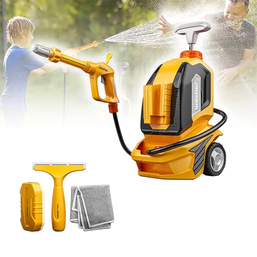 Kids Power Washer Toy Toddler Pressure Washer Kids Outdoor Tool Toy with Water Scraper and Towel for 3-5 Years Old Kids von Tefexer