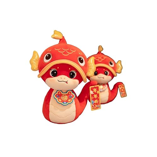 Tefexer Festival Plüsch Schlange Stofftiere Maskottchen Puppen 2025 Chinesisches Neujahr Dekoration Weisheiten Symbol Spielzeug Home Hanging Decors von Tefexer