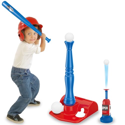 TeganPlay Tee Popper Baseball Training und Tee Ball Ständer für Kinder Pop Up Maschine Launcher zum Schlagen für Kleinkinder von TeganPlay