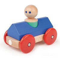 Magnetische Holzbausteine Baby Rennwagen blau rot Magnetische Holzbausteine Baby Rennwagen blau rot von Tegu