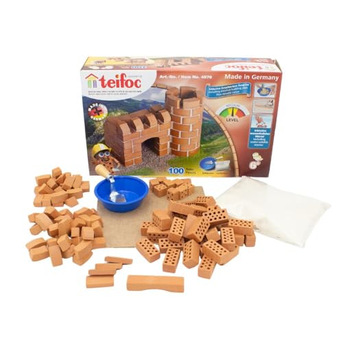 Teifoc TEI 4070 Steinbaukasten - Burg/Stiftehalter, Kreativspielzeug für Kinder ab 6 Jahren, Lernspielzeug für kreatives Spielen, Montessori Spielzeug von teifoc Germany