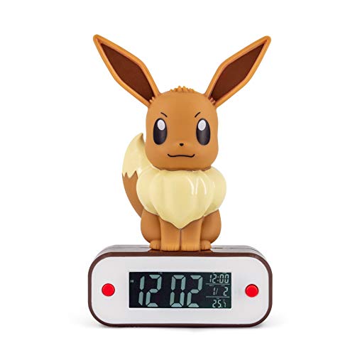 Teknofun - Pokemon Evoli Eevee Light Up Alarm Clock - Radio Wecker - 811370 von TEKNOFUN