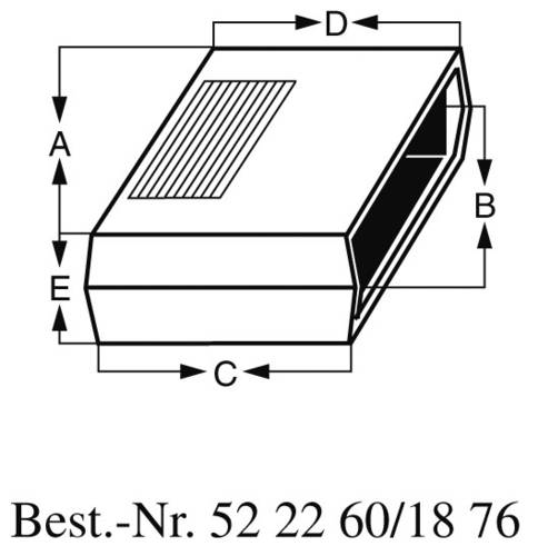 TEKO AUS 23.5 Universal-Gehäuse ABS, Aluminium Hellgrau 1St. von Teko