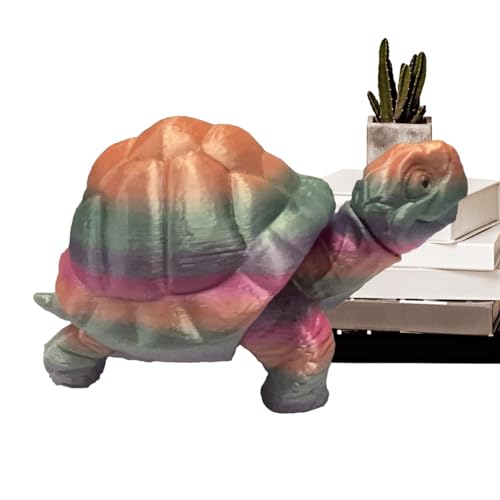 Teksome 3D-gedruckte Gelenkschildkröte, 3D-gedrucktes Schildkröten-Zappelspielzeug - Fidget bewegliches Schildkrötenspielzeug mit mehreren Gelenken | Sinneserlebnis mit beweglicher Sammelfigur, von Teksome