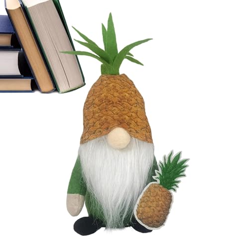 Teksome Ananas gesichtsloser Gnom, Ananas Gnom Plüsch, Gesichtslose Plüschpuppe Ananas Old Man, Exquisite Heimtischverzierung, niedliche Bauernhausfigur für Bett, Kamin von Teksome