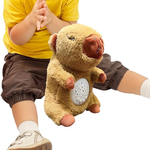 Teksome Atmendes Tier Plüschtier | Plüsch Wasserschwein Atmendes Kuscheltier,Kuscheliger Beruhigender Begleiter Mit Projektor Für Schlafzimmer Wohnzimmer Reise Teksome Atmendes Tier Plüschtier | Plüsch Wasserschwein Atmendes Kuscheltier,Kuscheliger Beruhigender Begleiter Mit Projektor Für Schlafzimmer Wohnzimmer Reise von Teksome