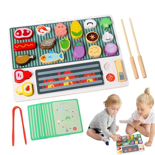 Teksome BBQ-Grill-Spielset für Kinder, interaktives Camping-Spielzeug für Kinder | Kreatives Grill-Spielset für Kinder - Rollenspiele und interaktives Eltern-Kind-Spielzeug für Kinder von Teksome