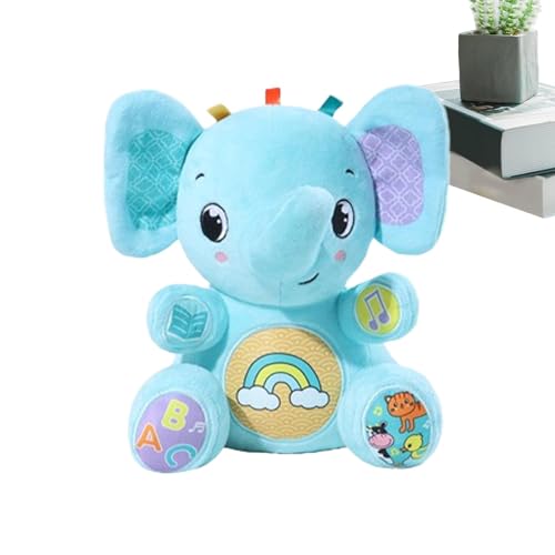 Teksome Babyschlaf Soher Plush, musikalisches Plüsch Babyspielzeug,Musikalischer Schlaf Athother Schlafhilfe | Schöne interaktive beruhigende Songs Tier für 3 bis 48 Monate von Teksome