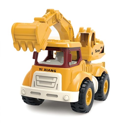 Teksome Baggerspielzeug für Jungen, Spielzeug-Baufahrzeuge,Lustiges neuartiges Trägheitsautospielzeug für Kinder, Bagger | Stabiles Baufahrzeug-Spielzeug. Kleine Spielzeug-Baufahrzeuge für Kinder von Teksome