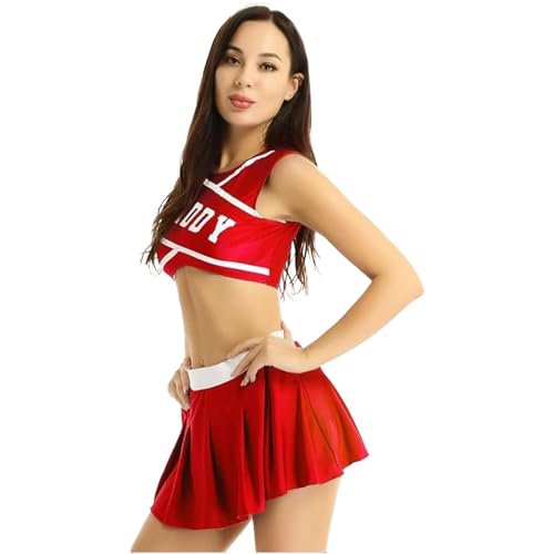 Teksome Cheerleader-Outfit, Cheerleader-Kostüm,Modisches Cheer-Outfit Cheerleading-Outfit - Bequeme Cheerleader-Uniform, Cheer-Uniformen für Thanksgiving, Weihnachten von Teksome