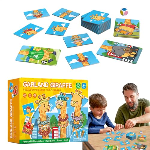 Teksome Farbsortierspielzeug für Kleinkinder, sensorisches Farbsortierspielzeug | Giraffe mit Girlande Zählspiele | Farbzählen und Sortieren von Feinmotorikspielzeugen, pädagogisches Lernspiel für von Teksome