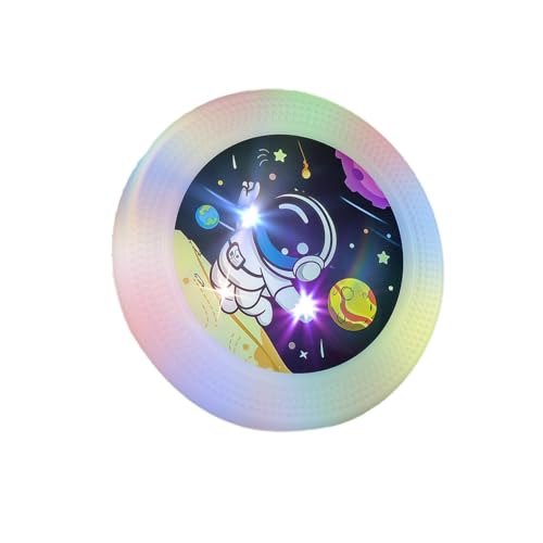Teksome Flying Disc-Spielzeug, beleuchtete Flying Disc | Beleuchtete Kinderscheibe,Beleuchteter Fliegender Ring, sanft leuchtendes, leichtes Scheibenspielzeug für den Hinterhof im Freien, Park von Teksome