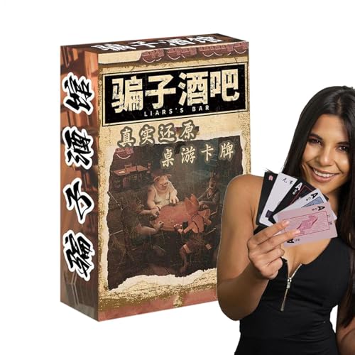 Teksome Lustige Kartenspiele, Kartenbrettspiele - Faste Ice Break Card Game,Reise unterhaltsame Aktivitäten für Cookouts und Versammlungen, interaktives Spielzeug für mehr Spieler von Teksome