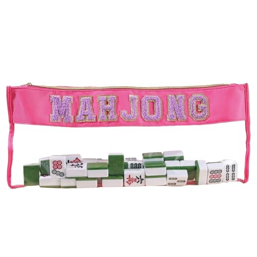 Teksome Mahjong Tasche | Reißverschluss Aufbewahrungsbeutel Für Mahjong Steine | Tragbar Aufbewahrung Für Alle Altersgruppen Familienabende Spieleabend Partys Teksome Mahjong Tasche | Reißverschluss Aufbewahrungsbeutel Für Mahjong Steine | Tragbar Aufbewahrung Für Alle Altersgruppen Familienabende Spieleabend Partys von Teksome