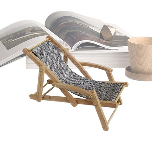 Teksome Miniatur Puppenhausmöbel - Mini Holzsessel | Kleines Lounger Modell für Bücherregal und Schreibtisch, Dekoratives Puppenhausmöbel Teksome Miniatur Puppenhausmöbel - Mini Holzsessel | Kleines Lounger Modell für Bücherregal und Schreibtisch, Dekoratives Puppenhausmöbel von Teksome