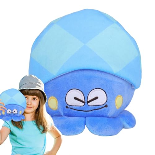 Teksome Octopus Plüschspielzeug, Octopus Plüsch | 6,3 Zoll kreative weiche Puppe,Animal Doll Kissen komfortable kuschelige Plüsch entzückendes Tintenfleischspielzeug für Heimspielsofa Urlaub von Teksome