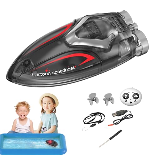 Teksome RC Boot | Lernspielzeug U-Boot | Für Schwimmbecken, Seen Und Badewannen, Tragbares 2.4GHz Mini Speedboot Mit Stuntfunktionen Teksome RC Boot | Lernspielzeug U-Boot | Für Schwimmbecken, Seen Und Badewannen, Tragbares 2.4GHz Mini Speedboot Mit Stuntfunktionen von Teksome