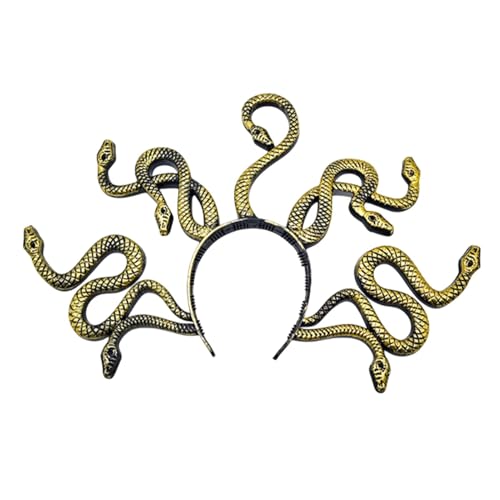 Teksome Schlangen-Kopfschmuck, Party-Kopfschmuck, Schlangen-Stirnband, Kopfschmuck, Cosplay-Kopfschmuck, Haarschmuck für Halloween, Maskerade von Teksome