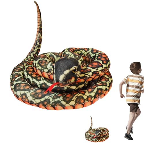 Teksome Schlangen Kuscheltier - Gemütliches Schlangen Stofftier | Multifunktionskissen Deko Spielzeug Realistische Optik Für Familie Kinder Geburtstag Wohnzimmer Teksome Schlangen Kuscheltier - Gemütliches Schlangen Stofftier | Multifunktionskissen Deko Spielzeug Realistische Optik Für Familie Kinder Geburtstag Wohnzimmer von Teksome
