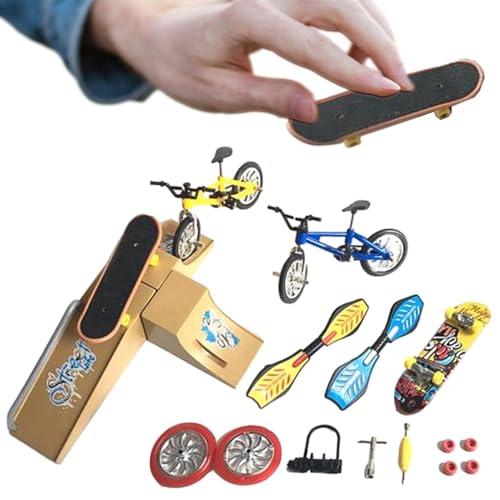 Teksome Skateboard-Geschenkset - Skateboard-Spiel Spielzeug | Sportspielzeug Kind Reparatur Tech Tool Kit, Kinder Kinder Finger Skater von Teksome