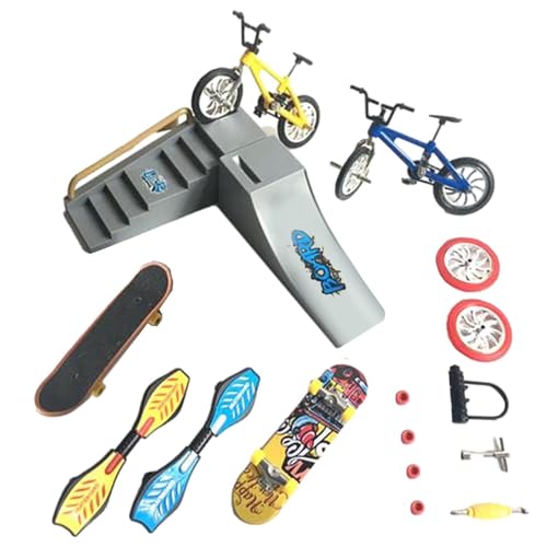 Teksome Skatepark-Kit - Skateboard-Spiel Spielzeug | Sportspielzeug Kind Reparatur Tech Tool Kit, Kinder Kinder Finger Skater von Teksome