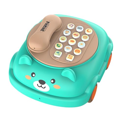 Teksome Telefon für Kinder, -Telefonspielzeug - Tragbares Spielzeug zum Spielen mit dem Telefon - Batteriebetriebenes Kinder-Handyspielzeug, batteriebetrieben, Vorschul-Lernaktivitäten für von Teksome