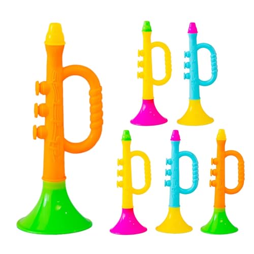 Teksome Trompete für Kinder, Kindertrompete - Kindertrompeteninstrument | Kreatives musikalisches Lernspielzeug in leuchtenden Farben für und Mädchen, Partygeschenk, Rollenspiel von Teksome