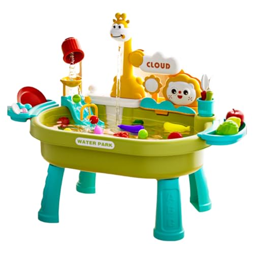 Teksome Wasserspiel-Tisch Für Kleinkinder,Wasserspielplatz Für Draußen | Mit Spielküche Rollenspiel-Zubehör und Angelspiel für Kindergarten Park Kinderbetreuung Innenbereich Terrasse Teksome Wasserspiel-Tisch Für Kleinkinder,Wasserspielplatz Für Draußen | Mit Spielküche Rollenspiel-Zubehör und Angelspiel für Kindergarten Park Kinderbetreuung Innenbereich Terrasse von Teksome