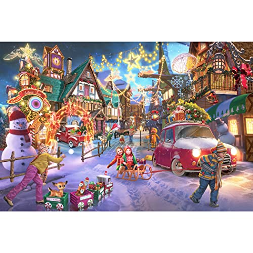 Tektalk 1000 Teile Puzzle, Holzpuzzle, Puzzles für Erwachsene, 1000 Teile Puzzle für Jugendliche & Erwachsene Wooden Puzzles for Adults 1000 Piece Jigsaw Puzzles 1000 Pieces - Christmas Entertainment von Tektalk