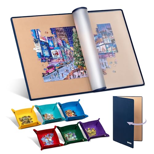 Tektalk faltbares Puzzle Board mit 6 Sortierschalen, tragbare Puzzlematte mit transparenter wasserdichter & staubdichter Abdeckung für Puzzleaufbewahrung/Saver, für bis zu 2000 Puzzleteile – Khaki Tektalk faltbares Puzzle Board mit 6 Sortierschalen, tragbare Puzzlematte mit transparenter wasserdichter & staubdichter Abdeckung für Puzzleaufbewahrung/Saver, für bis zu 2000 Puzzleteile – Khaki von Tektalk